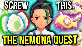 I SHINY HUNTED ALL OF NEMONAS TEAM FULL ODDS  The Nemona Team Quest [upl. by Ettenwahs]