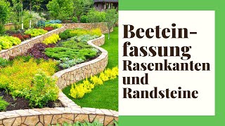 Beeteinfassung Rasenkanten amp Randsteine – Drei einfache Ideen [upl. by Adall430]