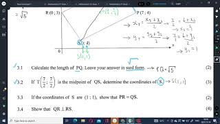 Grade 10 Analytical Geometry Quadrilateral Problem [upl. by Dnallor]