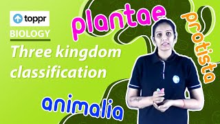 Three kingdom classification  Classification and nomenclature  Class 11 Biology [upl. by Kathe]