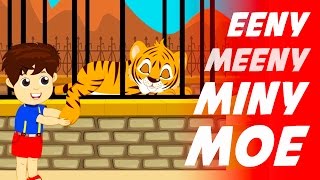 Eeeny Meeny Miny Moe  English Nursery Rhyme with Lyrics [upl. by Adihahs]