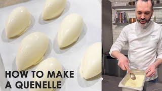 How to make a quenelle with Chef Dominique Ansel [upl. by Atinnor]