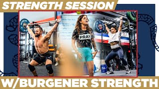 WEIGHTLIFTING SESSION  FULL Session wSAGE BURGENER  TWR 27 [upl. by Sefton]