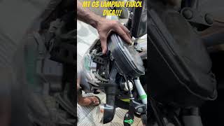 Como trocar lâmpada farol MT03 goprohero4 moto motovlog yamaha mt03 [upl. by Estas]