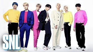 BTS Boy with Luv Live  SNL [upl. by Yziar]