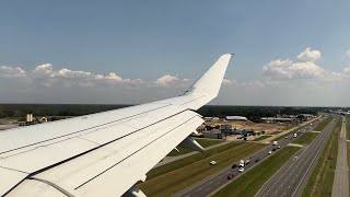 4K  American Eagle Envoy Air Embraer ERJ175 N319RG Sunny Afternoon Lafayette Landing [upl. by Rudolfo]