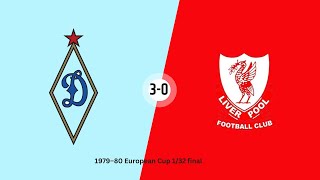 Dinamo Tbilisi 30 Liverpool Champions Cup 03101979 All Goals [upl. by Naujik]