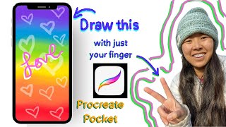 How to Use Procreate Pocket The Basics  Easy Wallpaper Tutorial  2024 [upl. by Nicolina972]