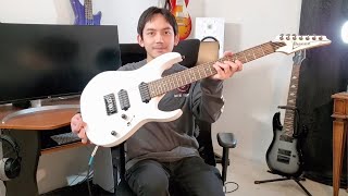 Ibanez RG7421 and Dimarzio D Activator Pickups Review [upl. by Entsirhc704]