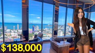 138000 47M THB Pattaya BrandNew Condo with Beautiful Sky Lounge amp Swimming Pool [upl. by Garwin222]