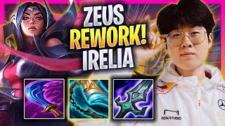 ZEUS TRIES NEW IRELIA REWORK  T1 Zeus Plays Irelia TOP vs Vladimir  Season 2024 [upl. by Akeme682]