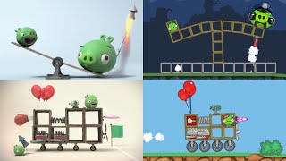 Bad Piggies vs Piggy Tales Vehicles  Part 8  Part 9 Compilation [upl. by Airetak]