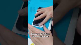 Easy Installation Guide Samsung S23 Glass Screen Protector screenprotector samsungphone [upl. by Ayad]