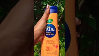 Joy  Hello Sun antiblock amp antitan lotion  UVA  UVB Protection  20 SPF PA [upl. by Tom131]