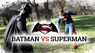 Batman vs Superman Fight in real Life  Cosplay Episode 3 [upl. by Clementas]