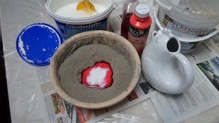 DIY REZEPT BETON in allen FARBEN selber einfärben KnetBeton GießBeton selber machen Howto [upl. by Honora]