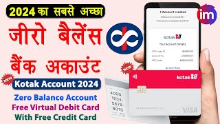 Kotak Zero Balance Account Opening Online 2024  Kotak 811 account kaise khole  Kotak video kyc [upl. by Heath]