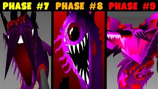 Phase 7 VS Phase 8 VS Phase 9 in Incredibox Sprunki versions  NEW MOD [upl. by Yerot]