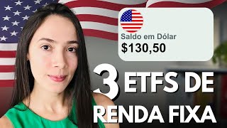 DIVIDENDO MENSAL EM DÓLAR 3 ETFS de renda fixa americana [upl. by Ahsenra]