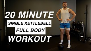 20 MIN SINGLE KETTLEBELL FAT BURNING Workout [upl. by Akinor]