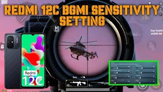 REDMI 12C PUBG mobile sensitivity settings  PUBG mobile graphics settings BGMI ampPUBG [upl. by Anitahs]