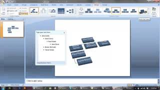 Easy Tutorial  Using Smart Art for Organization Charts in PowerPoint [upl. by Gena]