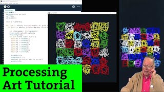 Ep3 Processing tutorial  VERA MOLNAR ALGORITHM Creative coding and generative art [upl. by Cloots]