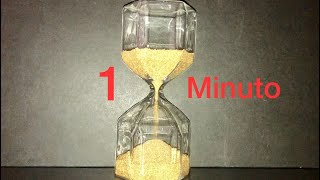 Reloj de arena cronómetro temporizador 1 minuto con alarma 1 minute sand timer with alarm [upl. by Anialram]