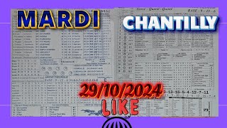 programme quinté analyse CHANTILLY  MARDI 29102024 [upl. by Kolodgie]