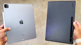 iPad Pro 129 de 2022 vs Galaxy Tab S8 ULTRA LOS MEJORES del 2022 🚀 [upl. by Bonnes]