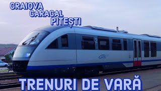 Craiova Caracal și Pitești  Trenuri de vară [upl. by Floeter]