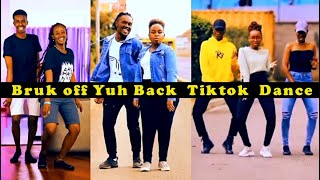 Konshens amp Chris Brown Bruk Off Yuh Back Remix Viral Tiktok Dance Challenge [upl. by Hankins]