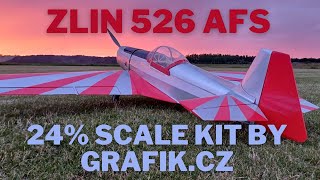 Zlin 526 24 scale kit by Grafikcz [upl. by Atinauq119]