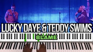 Lucky Daye Teddy Swims  Blame Chords and Instrumental [upl. by Brogle]