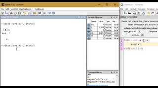 Functions in Scilab Part 2 TUTORIAL using deff [upl. by Lyrem177]