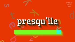 How to say quotpresquilequot High Quality Voices [upl. by Cliff]