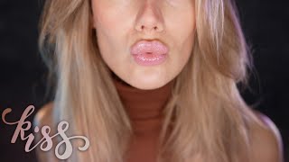 ASMR 💋 CLOSEUP KISSES amp POSITIVE AFFIRMATION 💋 Breathy Mouth Sounds 💋 Ear Blow [upl. by Waneta497]