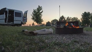 Rocky Point Recreational Area Campground Belle Fourche South Dakota CAMPFIRE EVENING AFT 2024🔥🆙 [upl. by Akiehs]