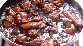 MINATAMIS NA ADOBONG MANOK  SWEET CHICKEN ADOBO [upl. by Maer287]