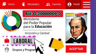 Cómo actualizar RIF del MINISTERIO DE EDUCACIÓN  Bono Simón Rodríguez [upl. by Anaic769]