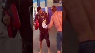 Mike Perry FURIOUSLY INSULTS Jake Paul  training HIGHLIGHTS boxing shorts [upl. by Nevi]