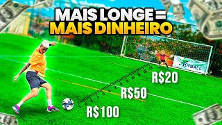 QUANTO MAIS LONGE CHUTAR MAIS DINHEIRO VALE [upl. by Ailisec967]