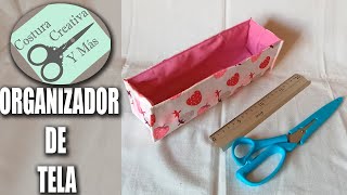 Como hacer 1💛 ORGANIZADOR DE TELA PASO A PASO 💛 TUTORIAL PASO A PASO [upl. by Kerwinn]