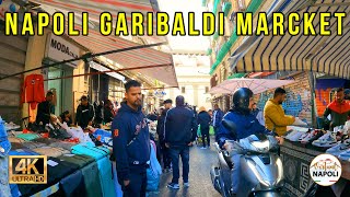 Walk Around Napoli Centro Piazza Garibaldi Market 4K UHD virtualnapoli [upl. by Shaddock605]