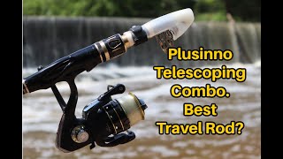 1 Best Telescoping Rod and Reel Combo  Plusinno Telescoping Combo Review [upl. by Elleina]