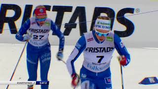 Längdskidor SM 2018 Sprint final dam och herr Skellefteå [upl. by Astrix]