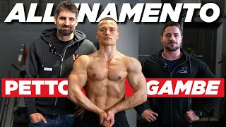 Lallenamento PETTO e GAMBE di un Natural Bodybuilder [upl. by Elletsyrc331]