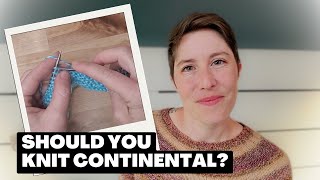 SIMPLE TIPS for continental knitting and PURLING [upl. by Der809]