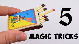 5 Magic Tricks with Matchbox [upl. by Kramal876]