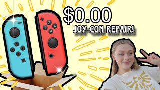 How to get your joycons repaired for FREE  stick drift easy fix [upl. by Olegnaleahcim]